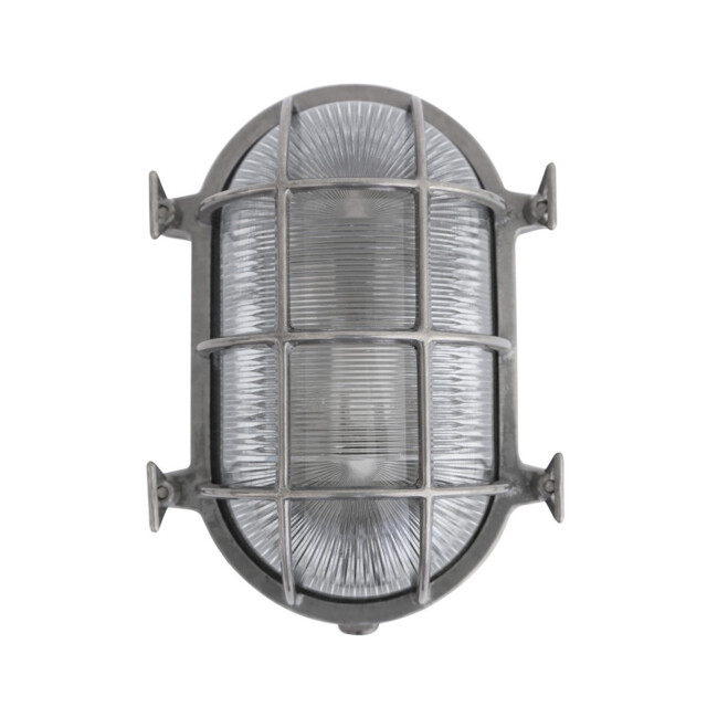 Ross Outdoor Wall Light, Antique Silver, IP54