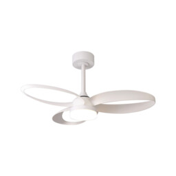 Infinity Fan 24W LED Dimmable Ceiling Light With Built-In 30W DC Reversible Fan, Remote Control 2700-5000K, 1800lm, White - thumbnail 1