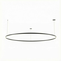 Circular Downward Recessed 302cm Home Black LED 174W 3000K Dali Dimming - thumbnail 1