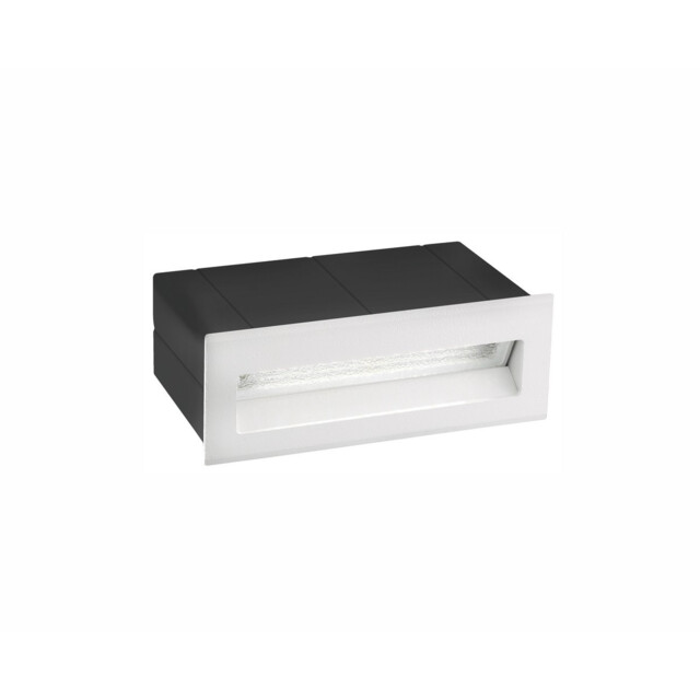 Krypton Outdoor Recessed Wall Lamp White Aluminium LED 3W 202Lm 3000K IP54 - image 1
