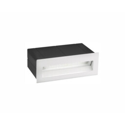 Krypton Outdoor Recessed Wall Lamp White Aluminium LED 3W 202Lm 3000K IP54