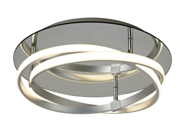 Infinity Flush 30W LED 3000K, 2500lm, Silver, Polished Chrome, White Acrylic - image 1