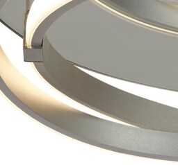 Infinity Flush 30W LED 3000K, 2500lm, Silver, Polished Chrome, White Acrylic - thumbnail 3