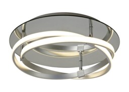 Infinity Flush 30W LED 3000K, 2500lm, Silver, Polished Chrome, White Acrylic - thumbnail 1