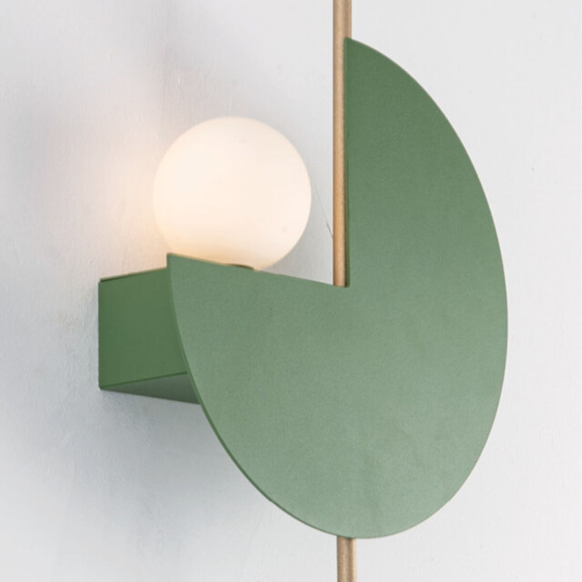 Solyros Wall Lamp Sandy Olive Green - Painted Gold 1xG9 LED - Driver Not Included - image 1