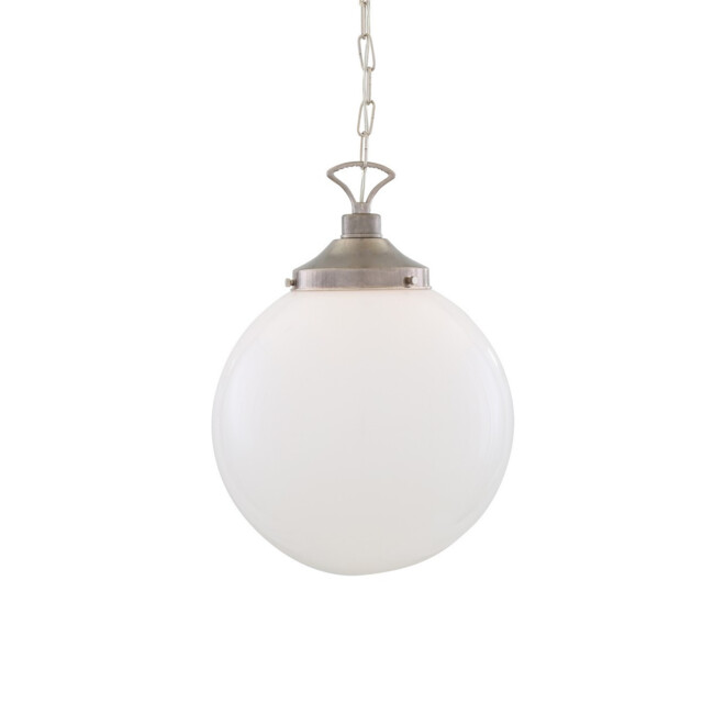 Yerevan 35cm Globe Pendant, Antique Silver - image 1