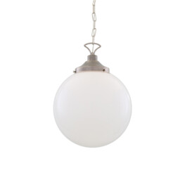 Yerevan 35cm Globe Pendant, Antique Silver - thumbnail 2