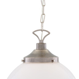 Yerevan 35cm Globe Pendant, Antique Silver - thumbnail 3