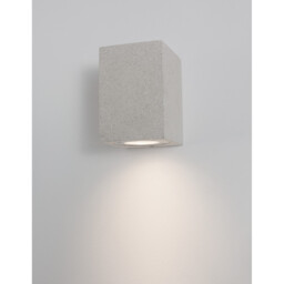 Fuento Outdoor Down Wall Lamp White Sandstone Glass LED GU10 1x7W IP65 - thumbnail 2
