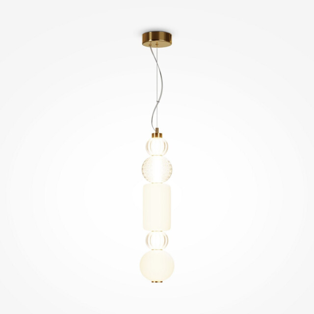 Maytoni Collar II Modern Slim Pendant Ceiling Light Gold Integrated LED 3000K - image 1
