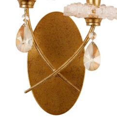 Sophie Wall Light, Gold Painting, Cream Shades - thumbnail 3