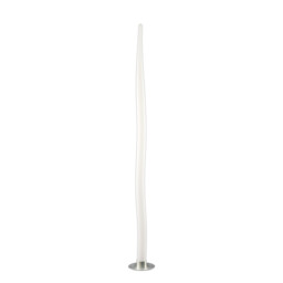 Estalacta Floor Lamp 1 Light GU10 Indoor/Outdoor IP44, Silver/Opal White