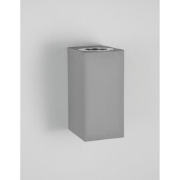Fuento 2 Light Outdoor Up Down Wall Lamp Grey Concrete Glass LED GU10 2x7W IP65 - thumbnail 3