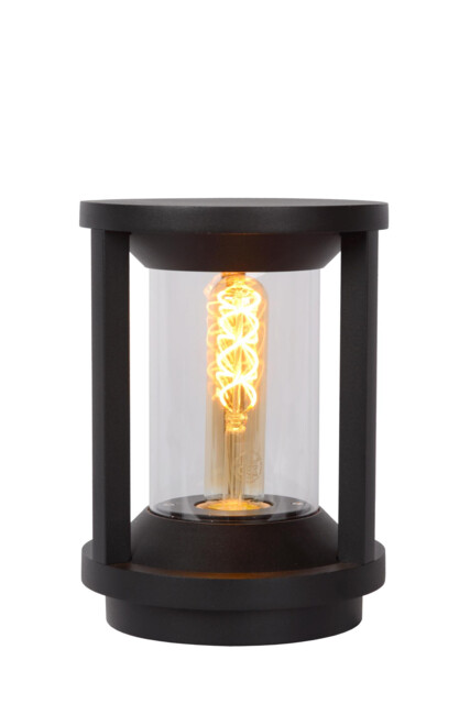Cadix Modern Pedestal Light Outdoor - Ø 16cm - 1xE27 - IP65 - Black - image 1