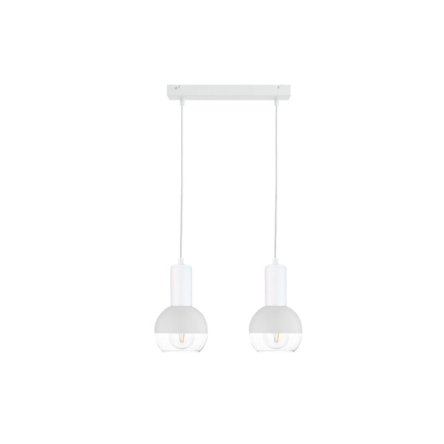 Ice Bar Pendant Ceiling Light White, 50cm, 2x E27