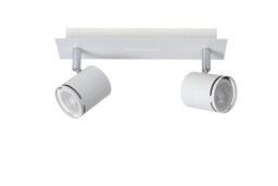 Rilou Modern Twin Ceiling Spotlight - LED Dim. - GU10 - 2x5W 3000K - White - thumbnail 3