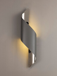 Stanford Wall Lamp Large, 1 x 8W LED, 3000K, 640lm, Anthracite, Polished Chrome, 3yrs Warranty - thumbnail 3