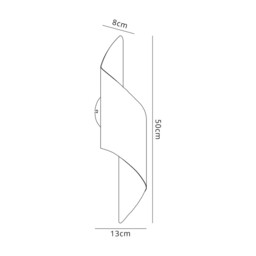 Stanford Wall Lamp Large, 1 x 8W LED, 3000K, 640lm, Anthracite, Polished Chrome, 3yrs Warranty - thumbnail 2