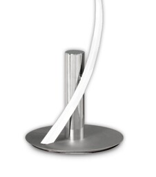 Helix Floor Lamp 180cm, 42W LED, 4000K, 3360lm, White & Chrome - thumbnail 3