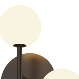 Cellar Right Wall Lamp 2 Light, Replaceable 5W LEDs, 3000K, Black - thumbnail 5