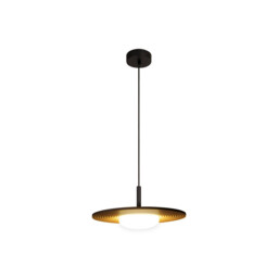 Lucide CARMINO - Pendant light - Ø 38,7 cm - LED Dim. - 1x8W 3000K - Taupe - Essential