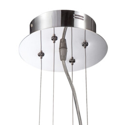 Notte Pendant 28W LED Round 3000K, 1800lm, Polished Chrome/Frosted Acrylic - thumbnail 5