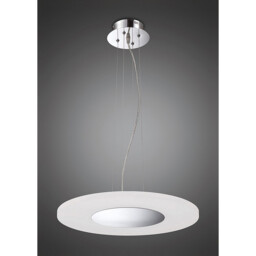 Notte Pendant 28W LED Round 3000K, 1800lm, Polished Chrome/Frosted Acrylic - thumbnail 2