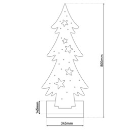 Tannenbaum Large Nature Battery Powered 2700K IP44 Timer Function - thumbnail 3