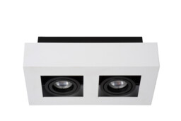 Xirax Modern Ceiling Spotlight - LED Dim to warm - GU10 - 2x5W 2200K/3000K - White - thumbnail 3
