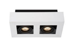 Xirax Modern Ceiling Spotlight - LED Dim to warm - GU10 - 2x5W 2200K/3000K - White