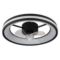 Gatian 3 Blade Ceiling Fan Matt Black LED Dimmable 2700-6500K Remote Control Timer - thumbnail 2