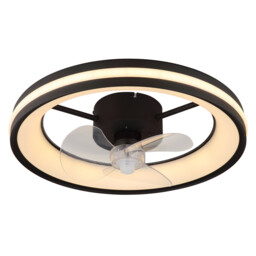Gatian 3 Blade Ceiling Fan Matt Black LED Dimmable 2700-6500K Remote Control Timer - thumbnail 5