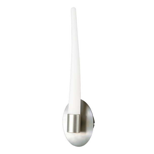 Estalacta Wall Lamp 1 Light GU10 Indoor/Outdoor, Silver/Opal White - image 1