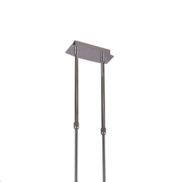 Duna GU10 Linear Pendant 4 Light L1, SGU10 Bar, Polished Chrome, White Acrylic - thumbnail 5
