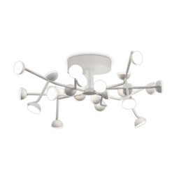 Adn 24 Light Ceiling Dimmable, Round 65.8cm, 72W LED, 3000K, 4600lm, White, 3yrs Warranty