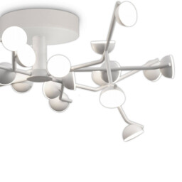 Adn 24 Light Ceiling Dimmable, Round 65.8cm, 72W LED, 3000K, 4600lm, White, 3yrs Warranty - thumbnail 5