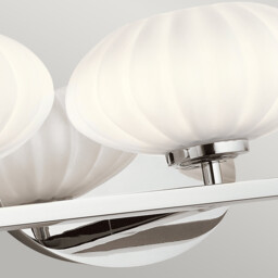 Kichler Pim Bathroom Wall Lamp Polished Chrome, 3000K, IP44 - thumbnail 5