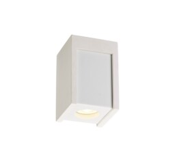 Lyndon 1 Light Ceiling GU10, White Paintable Gypsum With Matt White Cover - thumbnail 5