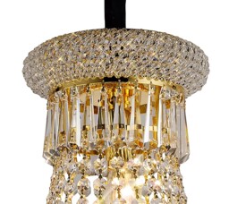 Alexandra Ceiling Pendant Chandelier 9 Light French Gold, Crystal - thumbnail 5