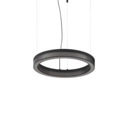 Crown 40cm Integrated LED Pendant Ceiling Light Black 2050lm 3000K - thumbnail 1