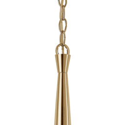 Tiffany Pendant 4+4 Light E14+G9, French Gold With White Shades & Clear Crystal - thumbnail 5
