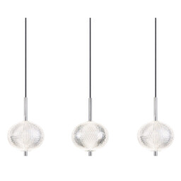 Aida Bar Pendant Ceiling Light Chrome 5x LED 3000-4500K - thumbnail 5