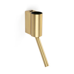 Dante LED Reading Wall Light Satin Gold 5W/3W 2700K - thumbnail 1