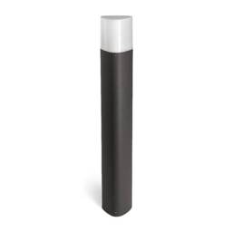 Mandela 1 Light Outdoor Bollard Light Urban Grey IP44 - thumbnail 1