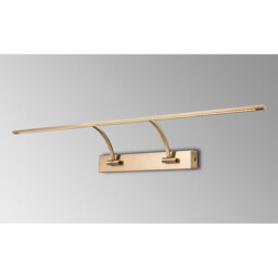 Walton Large 2 Arm Wall Lamp, Picturex, 16W LED, 3000K, 1200lm, Antique Brass - thumbnail 3