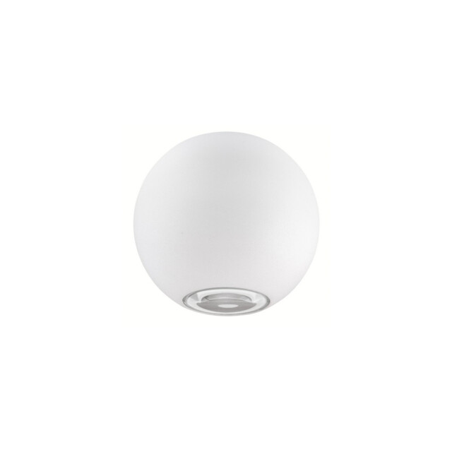 Como 2 Light Outdoor Up Down Wall Lamp Sandy White Aluminium, Glass LED 2x5W 560Lm 3000K IP54 - image 1