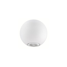 Como 2 Light Outdoor Up Down Wall Lamp Sandy White Aluminium, Glass LED 2x5W 560Lm 3000K IP54