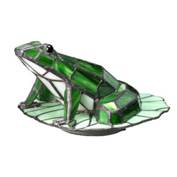 Frog Tiffany Lamp, Vintage Bronze, G9 - thumbnail 2