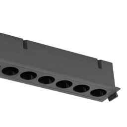 Blau Linear Recessed Spotlight 10 Light, 24W LED, 3000K, 1680lm, Cut Out: L:280mm x W:40mm, Black, Driver Included - thumbnail 5