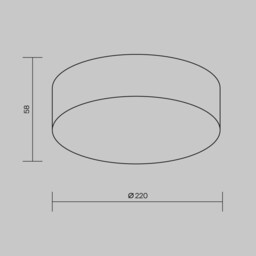 Zon Ip 22cm Outdoor Surface Mounted Downlight White 3000K 2200lm IP65 - thumbnail 3